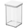 Pojemnik na żywność rotho Loft 11604 prostokątny 1 L, przezroczysty technopolimer, 100×100×142 mm