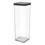Pojemnik na karmę rotho 1160608080 2 L Czarny Transparentny, 100×100×285 mm, technopolimer