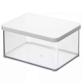 Pojemnik na karmę rotho Dispenser Loft 11610 prostokątny 2,25 L, technopolimer, biały, 200×150×96 mm