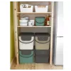 Pojemnik na odpady Rotho Albula prostokątny 40 l, technopolimer, cappuccino, 400×358×340 mm, otwór do zawieszania