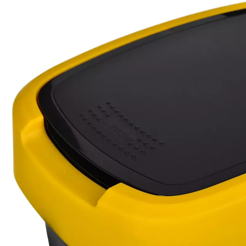 Trójkomorowy segregator odpadów rotho Twist 3 × 25 L (technopolimer, czarny, 252×333×476 mm)