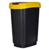Trójkomorowy segregator odpadów rotho Twist 3 × 25 L (technopolimer, czarny, 252×333×476 mm)