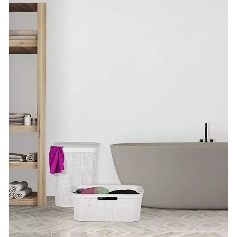 Rotho Brisen kosz na bieliznę, 50 l, cappuccino