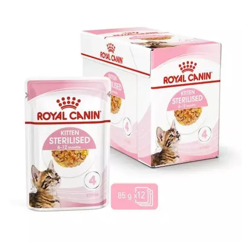 Mokra karma dla kotów Royal Canin Feline Health Nutrition Sterilized Chicken 12 x 85 g (Dorosłe, 1–1.9 kg)