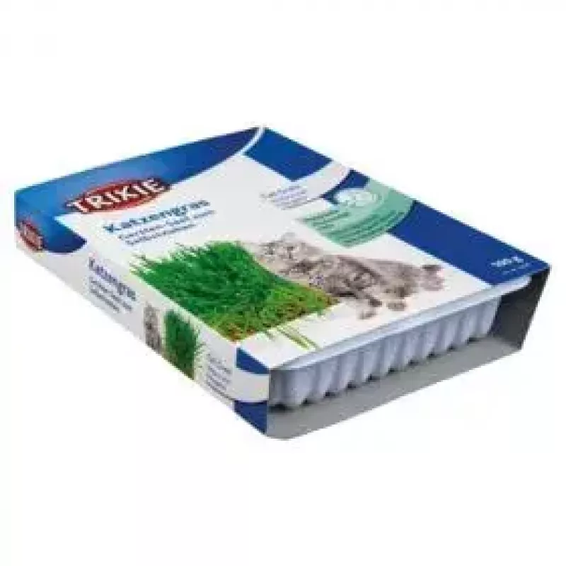 Przysmak z trawy dla kota Trixie 4236 saszetka 100 g — roślinny przysmak warzywny, odrobaczanie