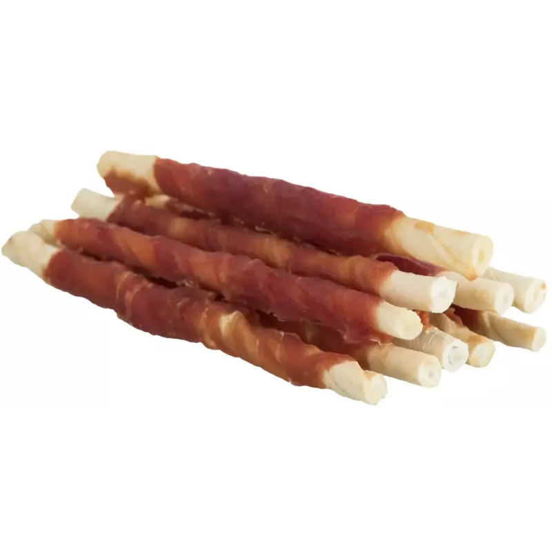 Trixie Dog Chewing Rolls Denta Fun Duck 80 g — gryzaki dentystyczne dla psów dorosłych, 12 cm