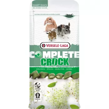 Snack Versele-Laga Crock Herbs 50 g — przekąska o smaku ziołowym dla dorosłych królików, witamina E, bez konserwantów, doypack
