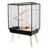 Klatka ZOLUX Neo Cozy Large Rodents H80 czarna — klatka metalowo-plastikowa dla szczurów i myszy, wys. 80 cm, szer. 78 cm, gł. 48 cm