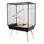 Klatka ZOLUX Neo Cozy Large Rodents H80 czarna — klatka metalowo-plastikowa dla szczurów i myszy, wys. 80 cm, szer. 78 cm, gł. 48 cm