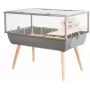 Klatka dla gryzoni ZOLUX Neo Nigha H36 z 2 poziomami, plastikowa podstawa, 780×480×360 mm, szara
