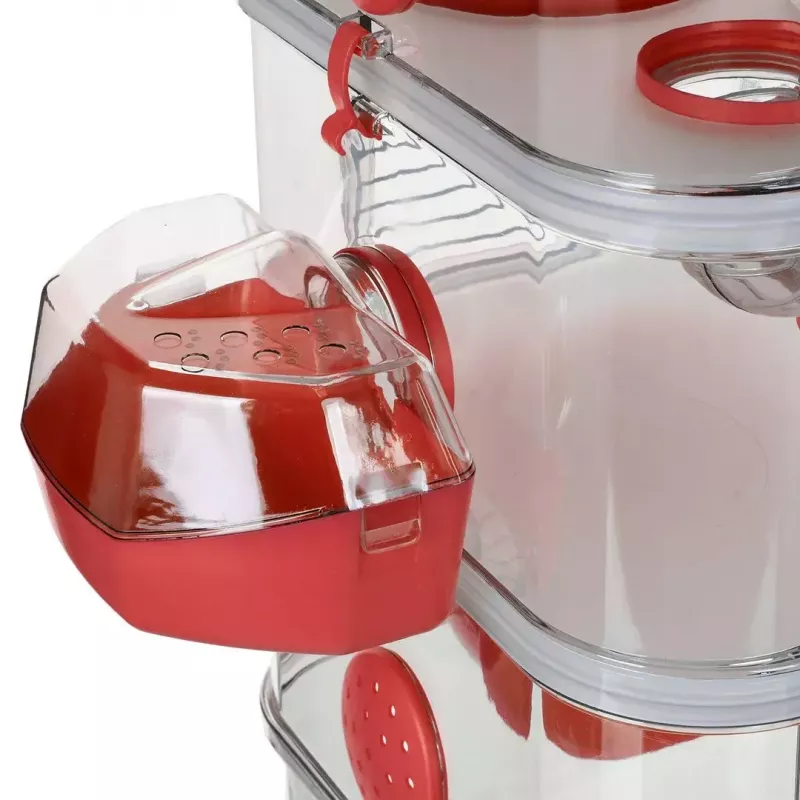 Klatka dla gryzoni ZOLUX Rody3 Trio — habitat dla małych zwierząt, metal/tworzywo sztuczne, 410×270×530 mm, 3 kg, zawiera kołowrotek