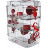 Klatka dla gryzoni ZOLUX Rody3 Trio — habitat dla małych zwierząt, metal/tworzywo sztuczne, 410×270×530 mm, 3 kg, zawiera kołowrotek