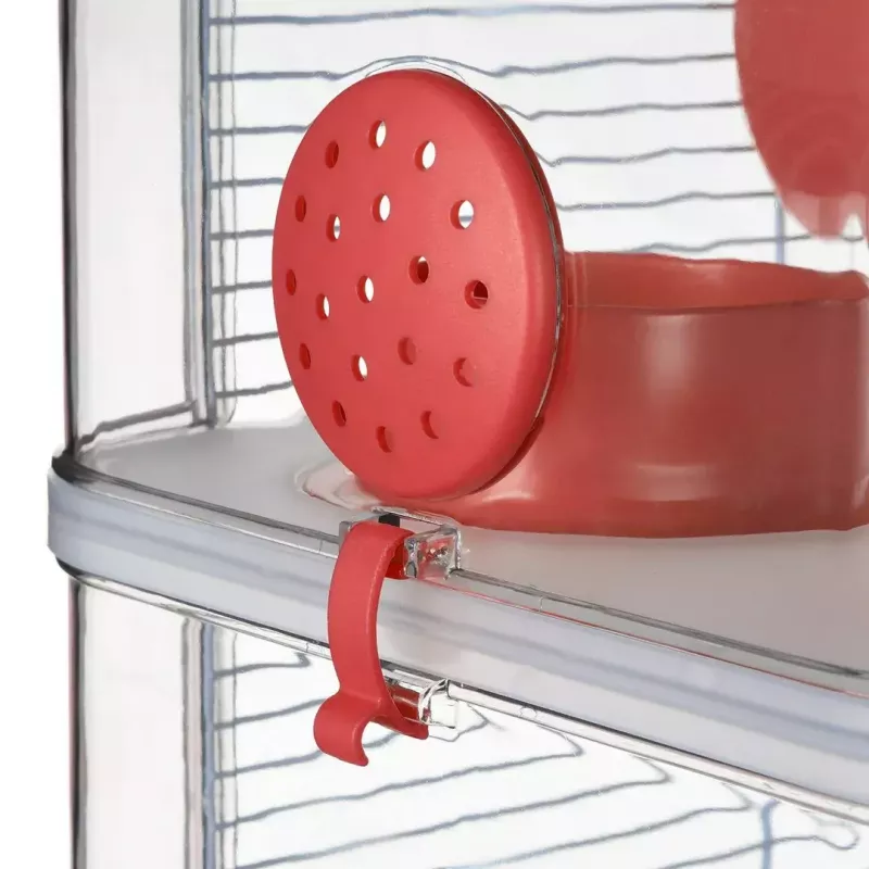 Klatka dla gryzoni ZOLUX Rody3 Trio — habitat dla małych zwierząt, metal/tworzywo sztuczne, 410×270×530 mm, 3 kg, zawiera kołowrotek