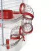 Klatka dla gryzoni ZOLUX Rody3 Trio — habitat dla małych zwierząt, metal/tworzywo sztuczne, 410×270×530 mm, 3 kg, zawiera kołowrotek