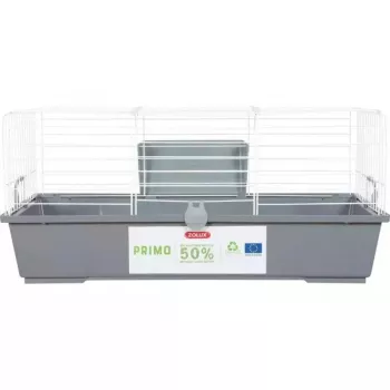 Klatka dla gryzoni ZOLUX Primo 80 cm — biało-szara, długość 80 cm, 810×360×540 mm, metal/tworzywo sztuczne