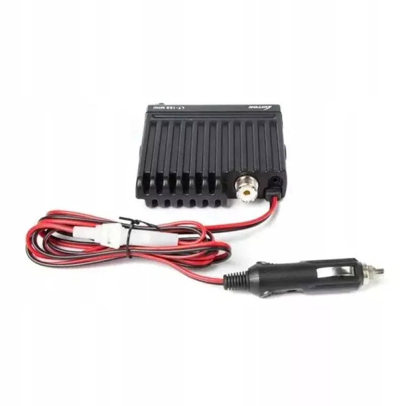 Samochodowe radio CB Luiton LT-198, 40 kanałów AM/FM, 4 W, 12–24 V, czarne, wtyczka do gniazda zapalniczki