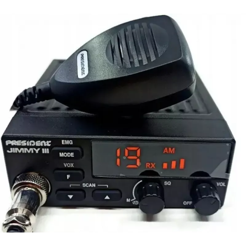 Radio CB Citizens Band (CB) President Jimmy III AM/FM 4W Moc 12V