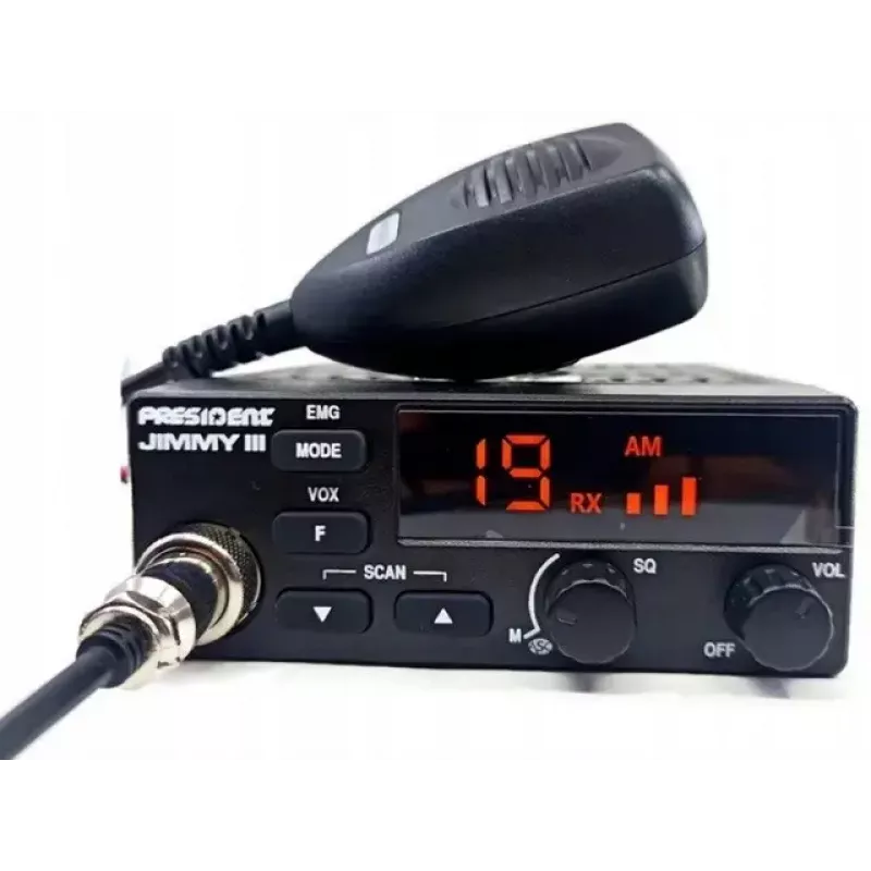 Radio CB Citizens Band (CB) President Jimmy III AM/FM 4W Moc 12V