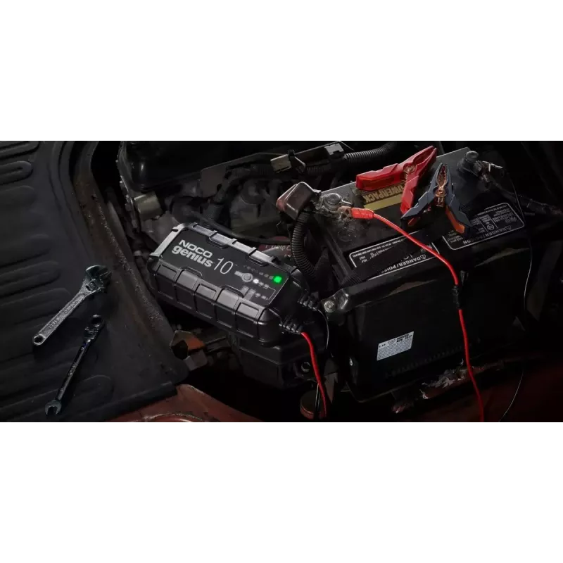 Ładowarka akumulatorów NOCO GENIUS10 EU 10 A do akumulatorów 6V i 12V — konserwacja i odsiarczanie, 150 W, Li‑Ion/AGM/Żel, wodoszczelna IPX