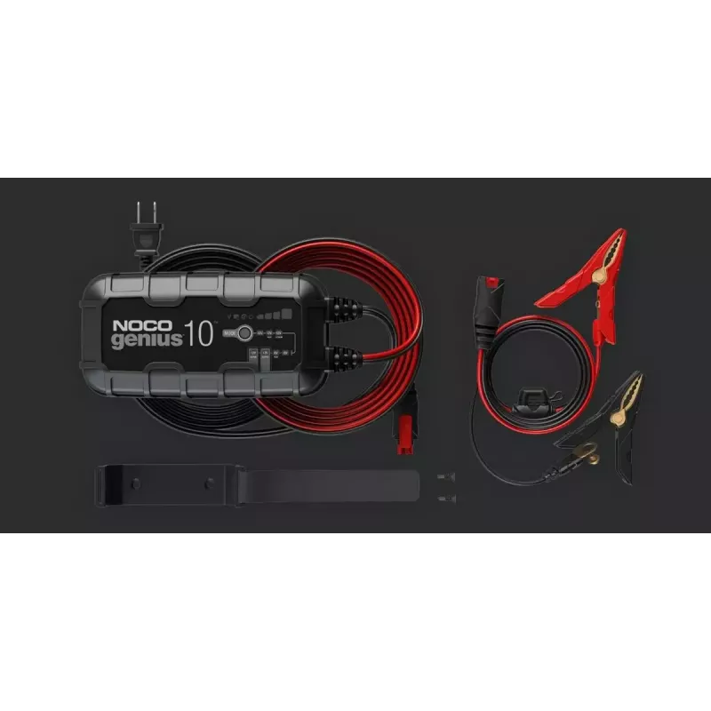 Ładowarka akumulatorów NOCO GENIUS10 EU 10 A do akumulatorów 6V i 12V — konserwacja i odsiarczanie, 150 W, Li‑Ion/AGM/Żel, wodoszczelna IPX