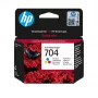 HP 704 Tri-color Oryginalny Ink Advantage wkład atramentowy, cyjan, magenta, żółty, 1 szt., 200 stron