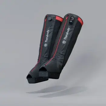 Buty kompresyjne Therabody Recovery Air Jetboots Pro Plus — Pełna długość, Regular, pneumatyczne 20–100 mmHg, wibracja, LCD, akumulatorowe