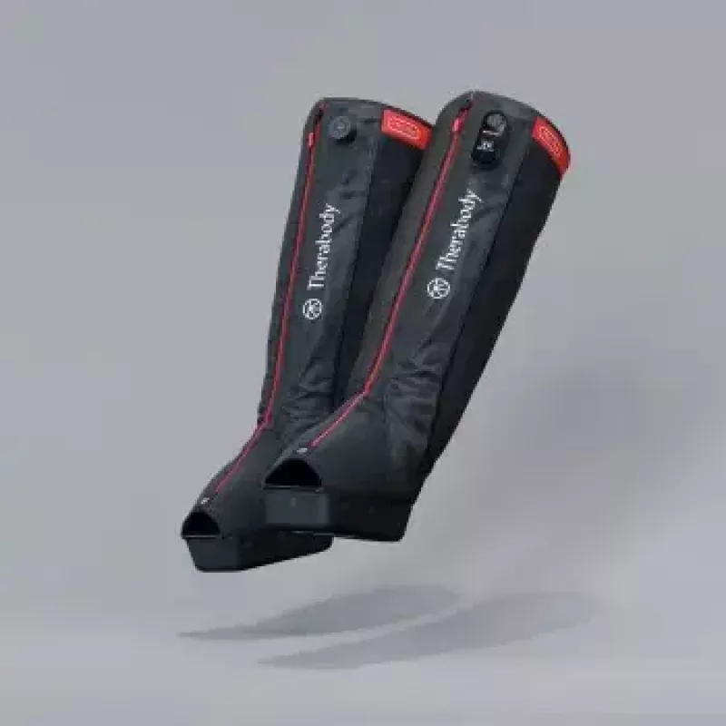 Buty kompresyjne Therabody Recovery Air Jetboots Pro Plus — Pełna długość, Regular, pneumatyczne 20–100 mmHg, wibracja, LCD, akumulatorowe