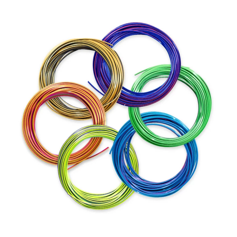3Doodler FLOW-TRIFILLS materiał do druku 3D Kwas polimlekowy (PLA) Czarny, Niebieski, Miedziany, Złoty, Zielony, Fioletowy, Czerwony 260 g
