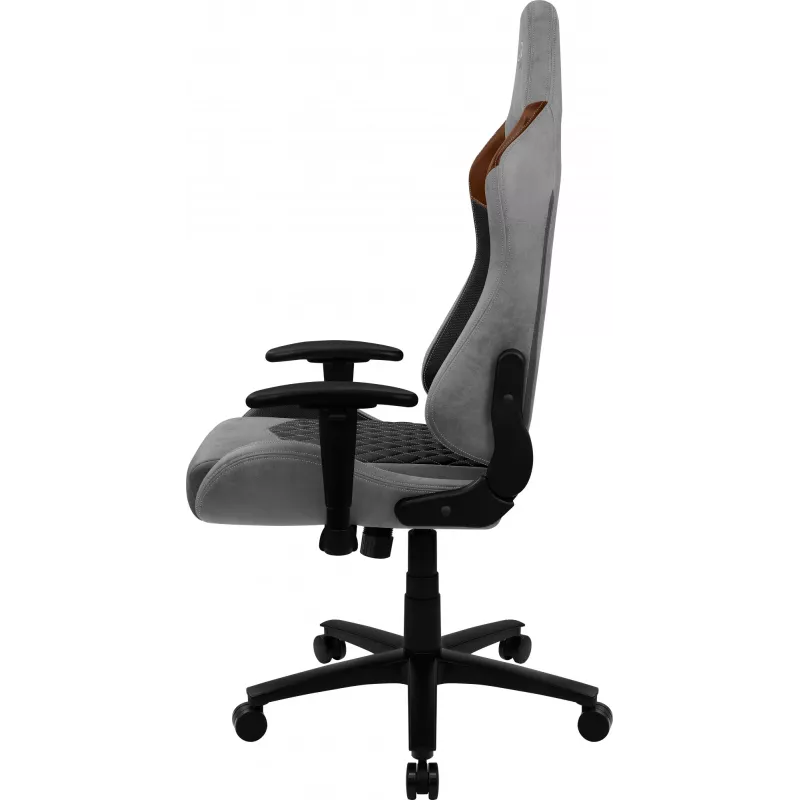 Aerocool DUKE AeroSuede uniwersalny fotel gamingowy czarny, brązowy, szary