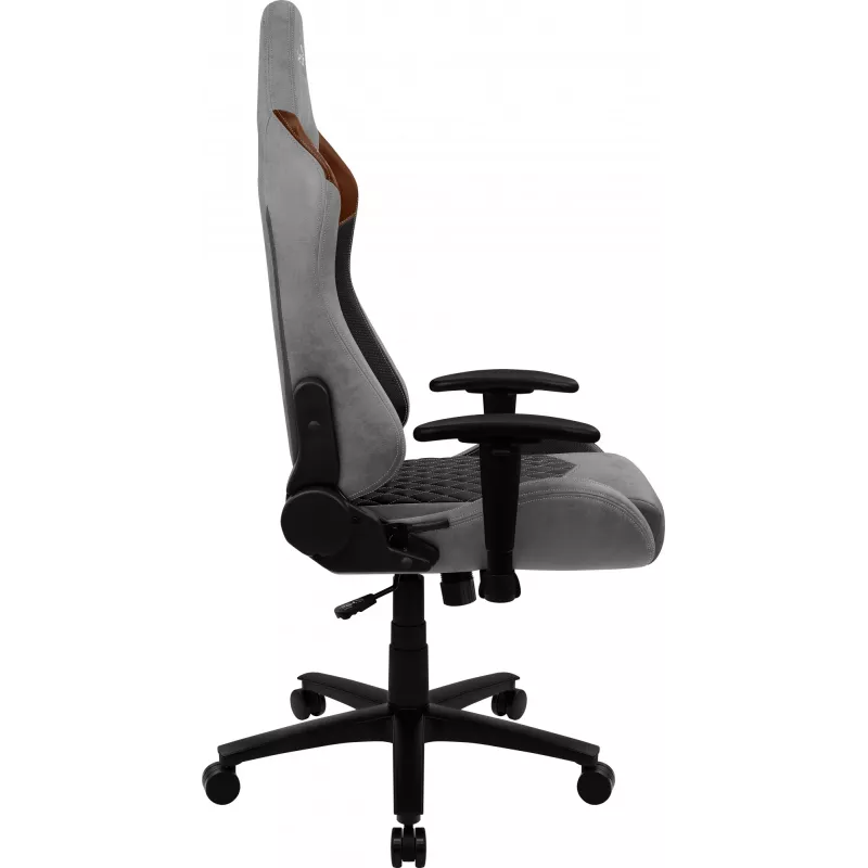 Aerocool DUKE AeroSuede uniwersalny fotel gamingowy czarny, brązowy, szary