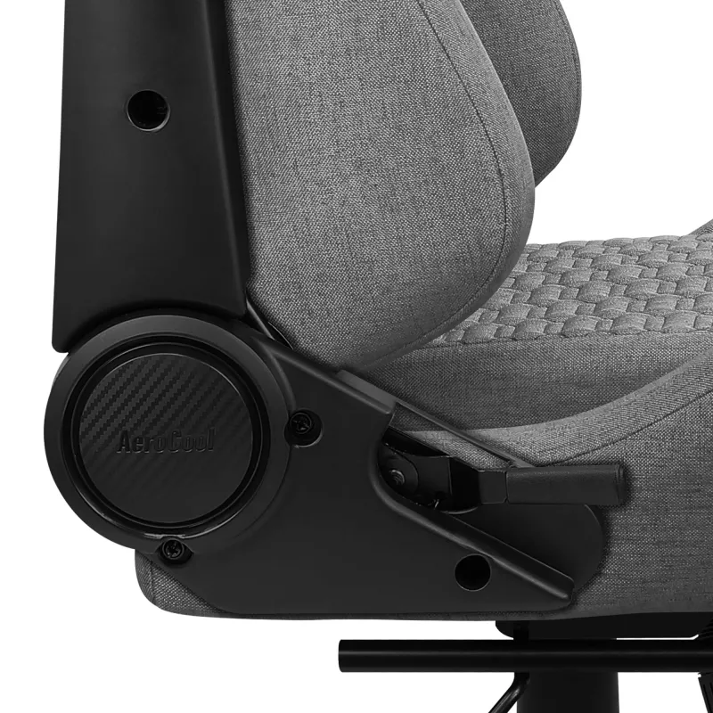 Aerocool ROYALASHGR Premium Ergonomic Gaming Chair Legrest Aeroweave Technology szary