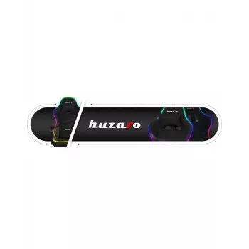 Fotel gamingowy Huzaro FORCE 4.4 RGB Czarny — obszyty tkaniną kubełkowy fotel, maks. 130 kg, regulowane oparcie, wysokość 115–125 cm, podświetlenie RGB