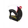 Fotel gamingowy Huzaro FORCE 4.4 RGB Czarny — obszyty tkaniną kubełkowy fotel, maks. 130 kg, regulowane oparcie, wysokość 115–125 cm, podświetlenie RGB