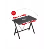 Biurko gamingowe Huzaro Hero 1.4 Czarny, prostokątne, blat MDF, 1000x500x750 mm, czarne
