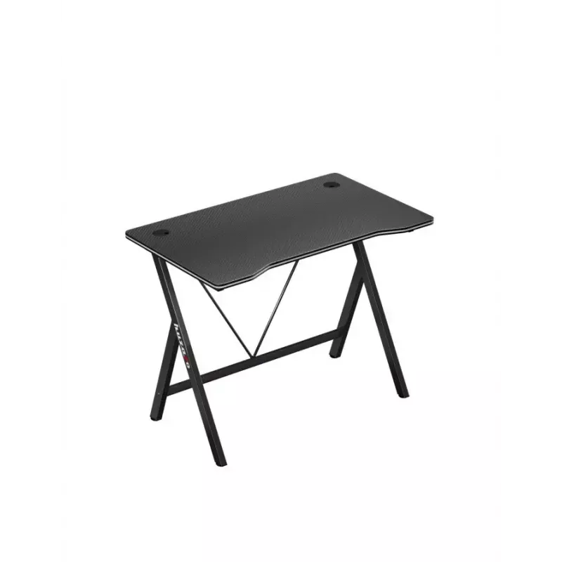 Biurko gamingowe Huzaro Hero 1.4 Czarny, prostokątne, blat MDF, 1000x500x750 mm, czarne