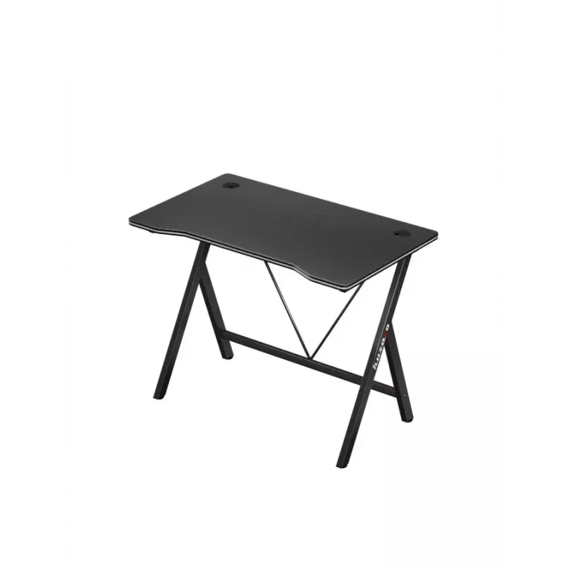 Biurko gamingowe Huzaro Hero 1.4 Czarny, prostokątne, blat MDF, 1000x500x750 mm, czarne
