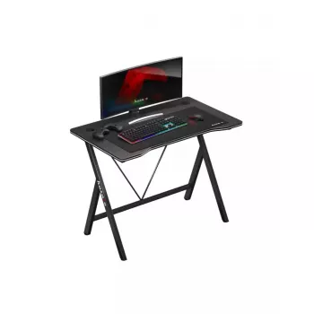 Biurko gamingowe Huzaro Hero 1.4 Czarny, prostokątne, blat MDF, 1000x500x750 mm, czarne