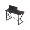 Stół gamingowy Huzaro Hero 1.7 RGB Czarny — proste ergonomiczne biurko 1200x600 mm, wysokość 750 mm, LED, uchwyt na kubek, haczyk na słuchawki