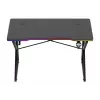Stół gamingowy Huzaro Hero 1.7 RGB Czarny — proste ergonomiczne biurko 1200x600 mm, wysokość 750 mm, LED, uchwyt na kubek, haczyk na słuchawki