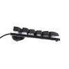 Trust GXT 833 Thado klawiatura Gaming USB Holenderski Czarny, Srebrny
