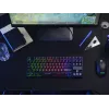 Trust GXT 833 Thado klawiatura Gaming USB Holenderski Czarny, Srebrny