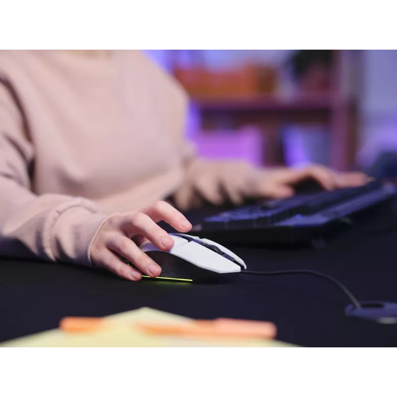 Mysz Trust GXT 109W Felox do gier dla prawej ręki USB typu A Optyczna 6400 DPI