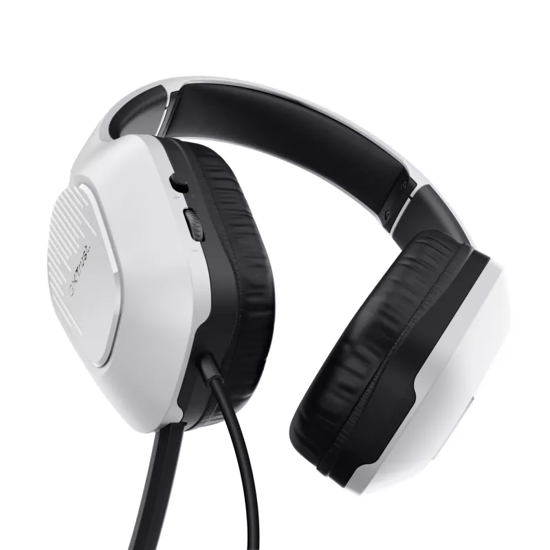 Trust GXT 415W Zirox Headset Wired Head-band Gaming biały