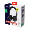Trust Ayda Headset Wired Head-band Calls/Music USB Type-A Czarny