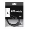 Kabel GEMBIRD USB 2.0 wtyk A – wtyk B, 2,0 m (6 stóp) – czarny / opakowanie zbiorcze (ccp-USB2-ambm-6)