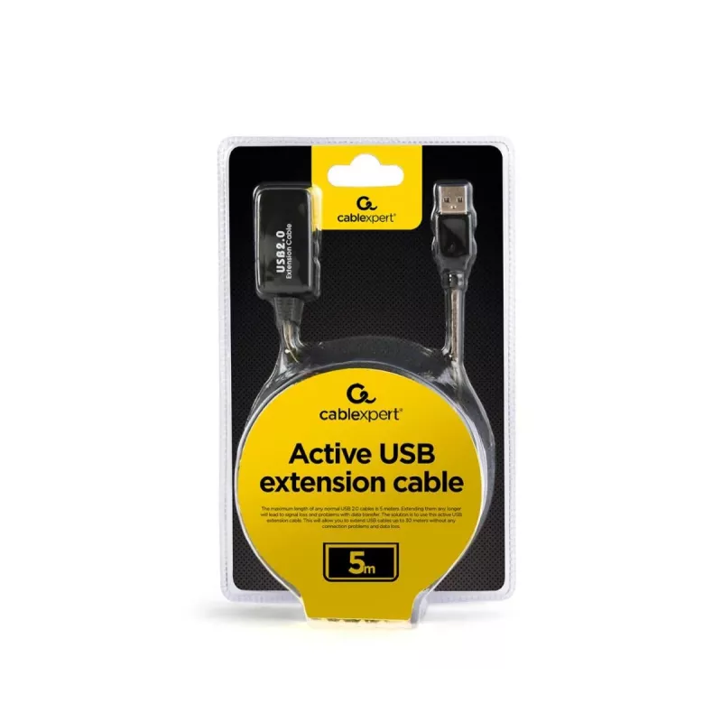 GEMBIRD Aktywny przedłużacz USB 2.0 - 5m