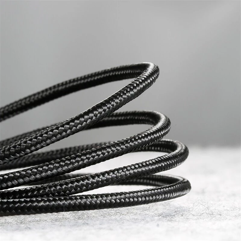 BASEUS Pleciony kabel do szybkiego ładowania Cafule - USB Type-A do Type-C 2A - 2 m - Czarny (nylon)