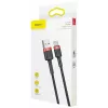 BASEUS Pleciony kabel do szybkiego ładowania Cafule - USB Type-A do Type-C 2A - 2 m - Czarny (nylon)