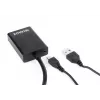 adapter kablowya GEMBIRD VGA na HDMI, zasilany przez USB 15 cm - czarny