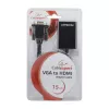 adapter kablowya GEMBIRD VGA na HDMI, zasilany przez USB 15 cm - czarny